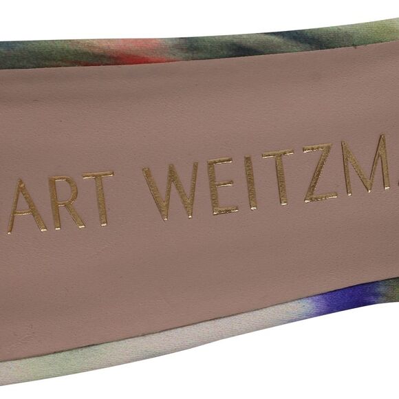 Stuart Weitzman Stuart 85 Strap Pumps Watercolor in Multicolor Satin